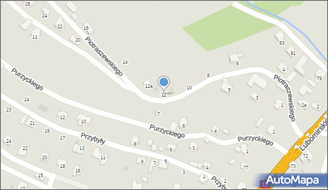 Boguchwała, Piotraszewskiego Mikołaja, 12, mapa Boguchwała