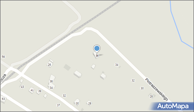 Boguchwała, Piotraszewskiego Mikołaja, 36, mapa Boguchwała