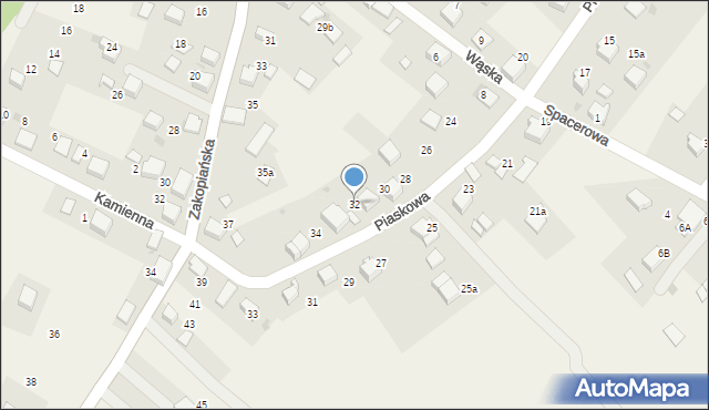 Bolęcin, Piaskowa, 32, mapa Bolęcin