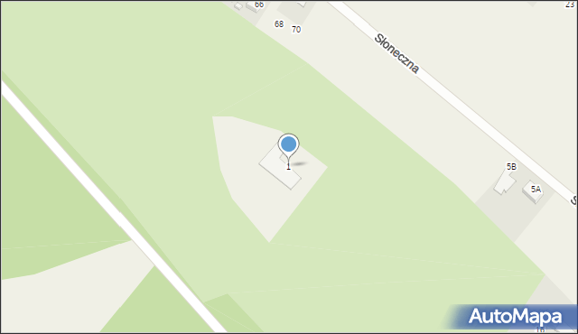 Borówno, Piękna, 1, mapa Borówno