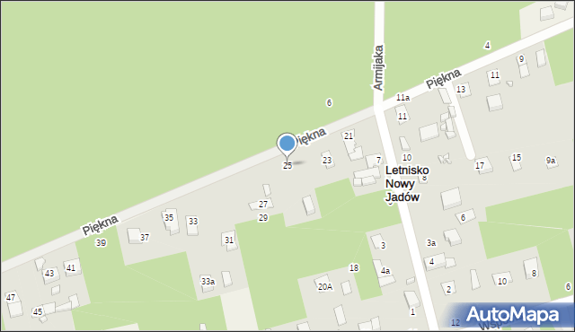 Borzymy, Piękna, 25, mapa Borzymy