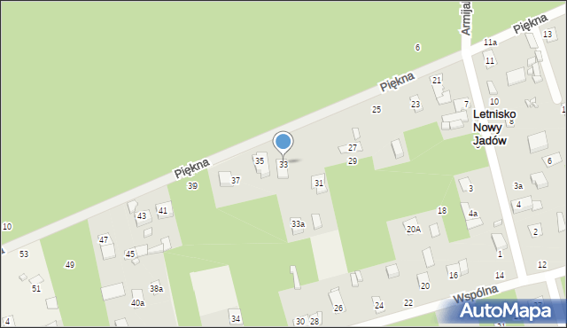 Borzymy, Piękna, 33, mapa Borzymy