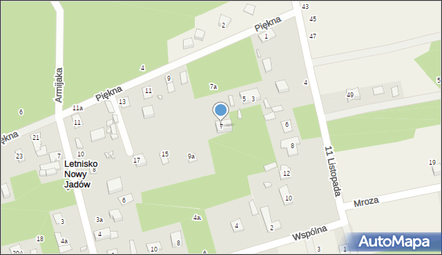 Borzymy, Piękna, 7, mapa Borzymy