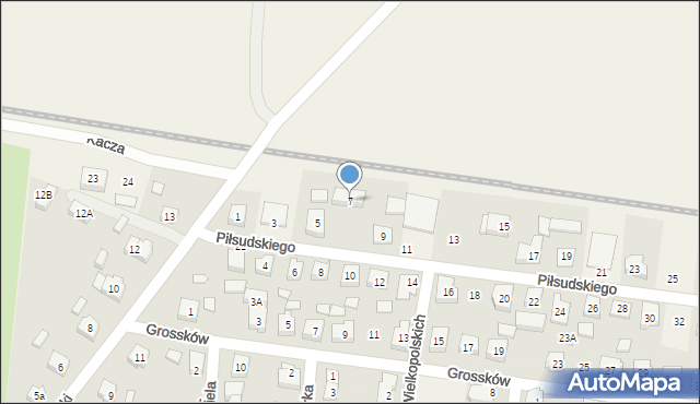 Bralin, Piłsudskiego Józefa, marsz., 7, mapa Bralin