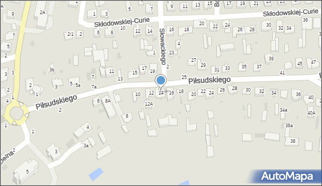 Brańsk, Piłsudskiego Józefa, marsz., 14, mapa Brańsk