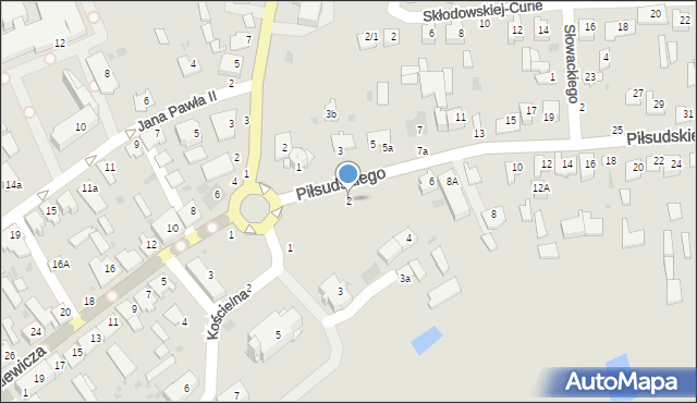 Brańsk, Piłsudskiego Józefa, marsz., 2, mapa Brańsk