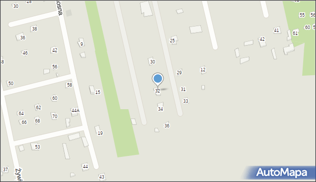 Brok, Piaskowa, 32, mapa Brok