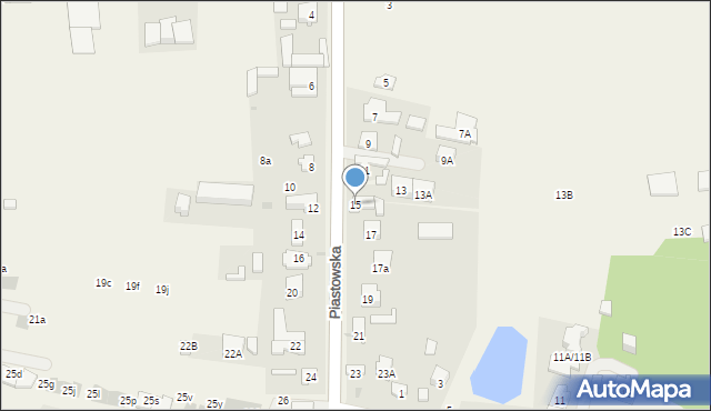 Bronisze, Piastowska, 15, mapa Bronisze