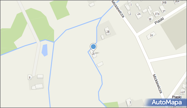 Brudzew, Piaski, 2c, mapa Brudzew