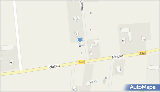 Brwilno, Pigwowa, 1a, mapa Brwilno