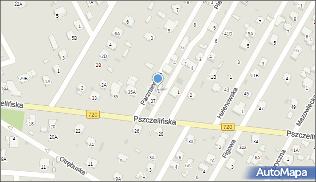 Brwinów, Piastowska, 1, mapa Brwinów