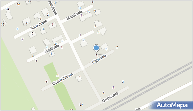 Brwinów, Pigwowa, 3, mapa Brwinów