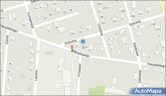 Brwinów, Piłsudskiego Józefa, marsz., 18, mapa Brwinów