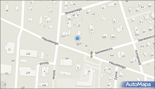 Brwinów, Piłsudskiego Józefa, marsz., 28, mapa Brwinów