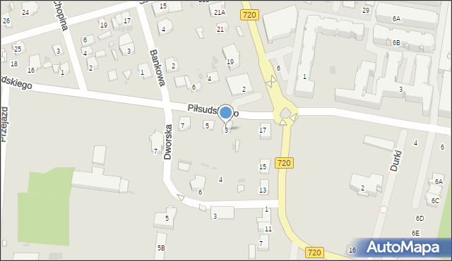 Brwinów, Piłsudskiego Józefa, marsz., 3, mapa Brwinów
