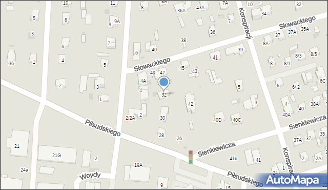 Brwinów, Piłsudskiego Józefa, marsz., 32, mapa Brwinów