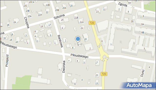 Brwinów, Piłsudskiego Józefa, marsz., 4, mapa Brwinów