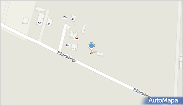 Brwinów, Piłsudskiego Józefa, marsz., 42, mapa Brwinów