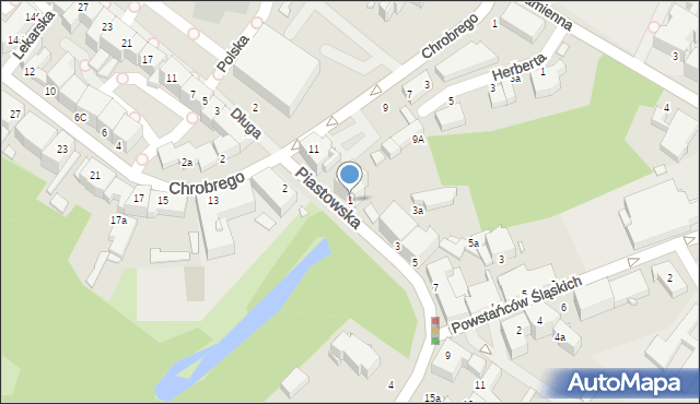 Brzeg, Piastowska, 1, mapa Brzeg
