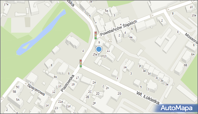 Brzeg, Piastowska, 15c, mapa Brzeg