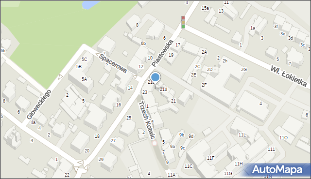 Brzeg, Piastowska, 23a, mapa Brzeg