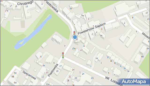 Brzeg, Piastowska, 9a, mapa Brzeg