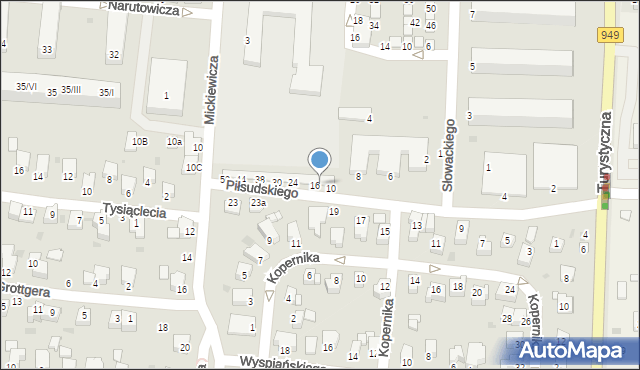 Brzeszcze, Piłsudskiego Józefa, marsz., 14, mapa Brzeszcze