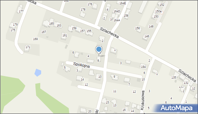 Brzezie, Piaski, 6, mapa Brzezie