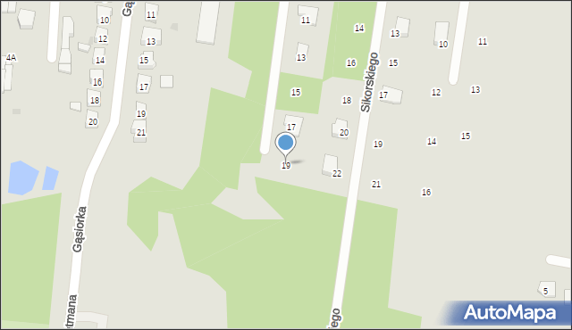 Brzeziny, Pileckiego Witolda, rtm., 19, mapa Brzeziny