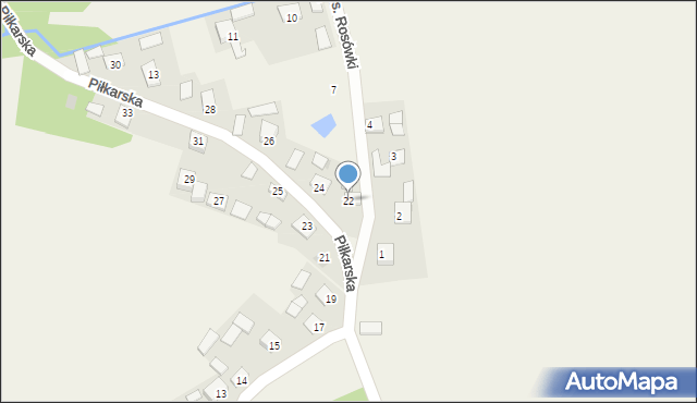 Bucze, Piłkarska, 22, mapa Bucze
