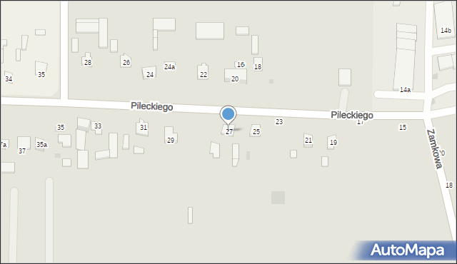 Bychawa, Pileckiego Mikołaja, 27, mapa Bychawa
