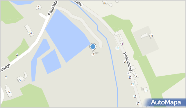 Bychawa, Pileckiego Mikołaja, 3, mapa Bychawa