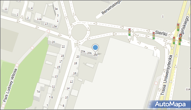 Bydgoszcz, Piotrowskiego Maksymiliana, 20c, mapa Bydgoszczy