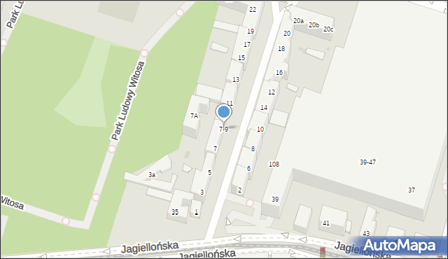 Bydgoszcz, Piotrowskiego Maksymiliana, 7-9, mapa Bydgoszczy