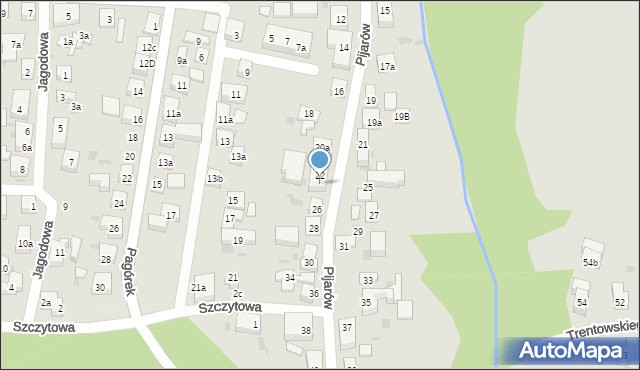 Bydgoszcz, Pijarów, 24, mapa Bydgoszczy