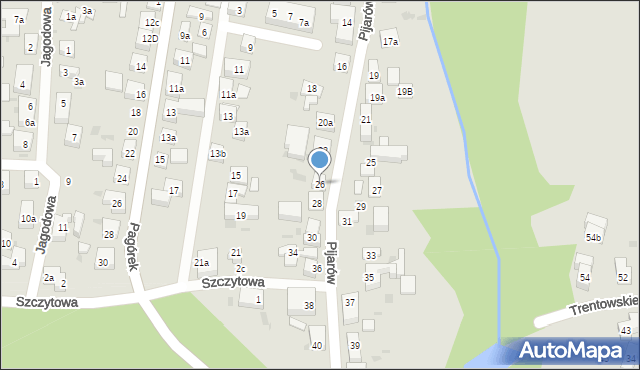 Bydgoszcz, Pijarów, 26, mapa Bydgoszczy