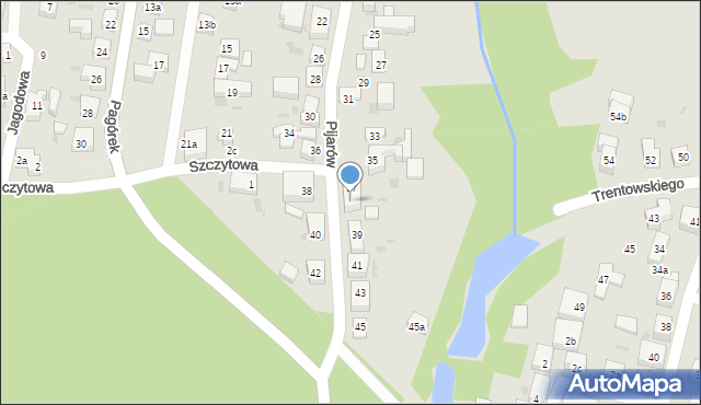 Bydgoszcz, Pijarów, 37a, mapa Bydgoszczy
