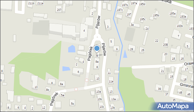 Bydgoszcz, Pijarów, 6, mapa Bydgoszczy