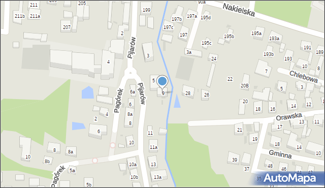 Bydgoszcz, Pijarów, 9, mapa Bydgoszczy