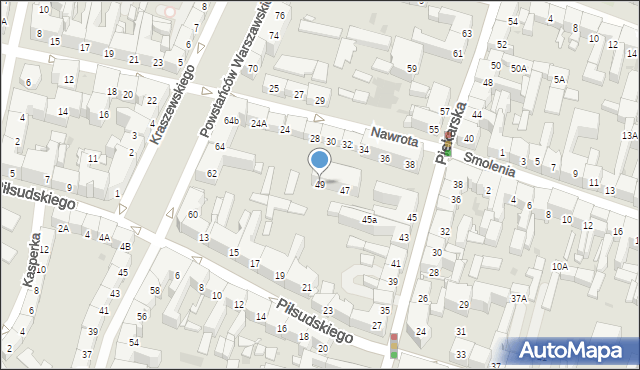 Bytom, Piekarska, 49, mapa Bytomia