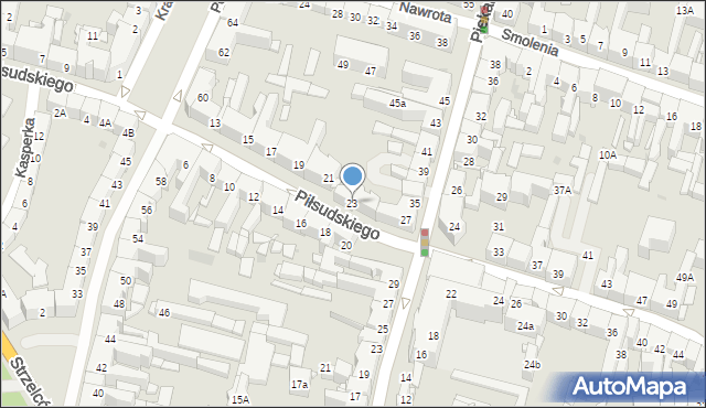 Bytom, Piłsudskiego Józefa, marsz., 23, mapa Bytomia