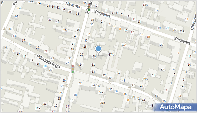 Bytom, Piłsudskiego Józefa, marsz., 33A, mapa Bytomia