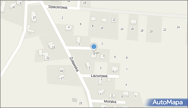Cedry Małe, Piaskowa, 2, mapa Cedry Małe