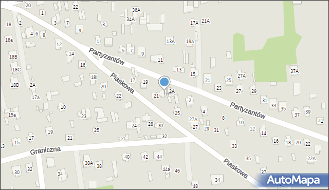 Cegłów, Piaskowa, 23, mapa Cegłów