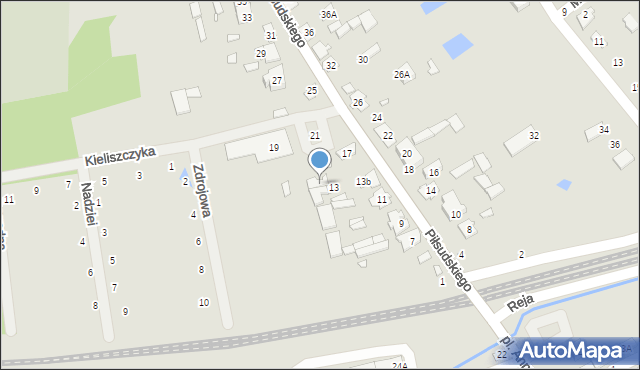 Cegłów, Piłsudskiego Józefa, marsz., 15, mapa Cegłów