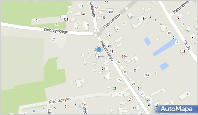 Cegłów, Piłsudskiego Józefa, marsz., 33, mapa Cegłów