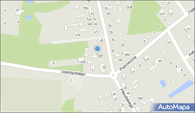 Cegłów, Piłsudskiego Józefa, marsz., 41A, mapa Cegłów