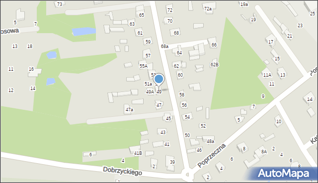 Cegłów, Piłsudskiego Józefa, marsz., 49, mapa Cegłów
