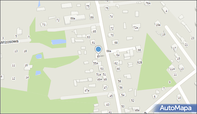 Cegłów, Piłsudskiego Józefa, marsz., 57, mapa Cegłów