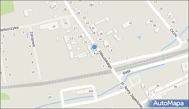 Cegłów, Piłsudskiego Józefa, marsz., 7, mapa Cegłów